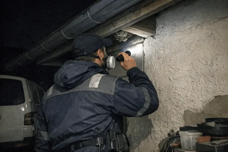 Kammerjäger bei der professionellen Schädlingsbekämpfung